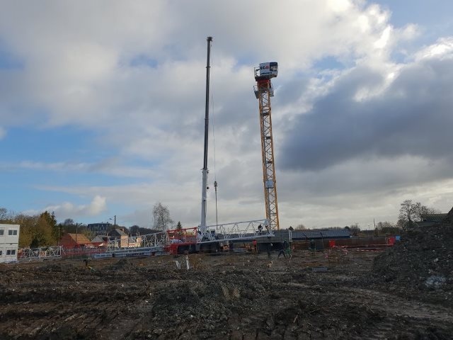Montage de la grue