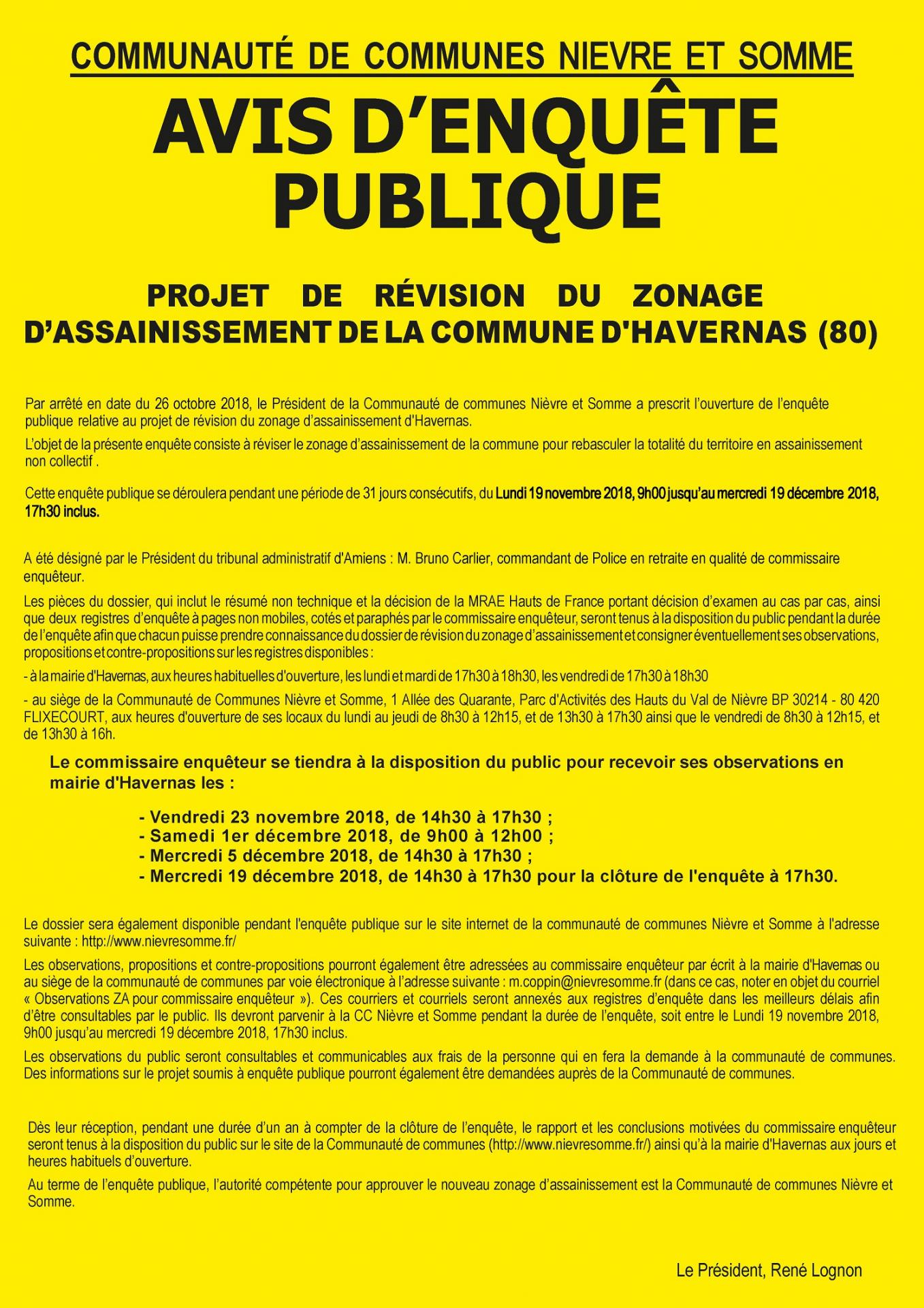 Affiche avis enquetepublique