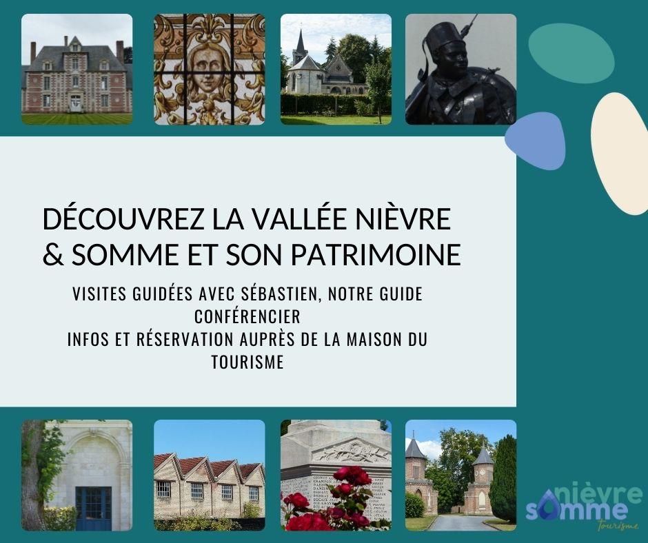 Visites patrimoines/culturelles du territoire Nièvre & Somme