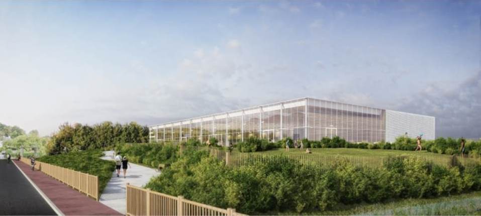 Esquisse du futur centre aquatique intercommunal